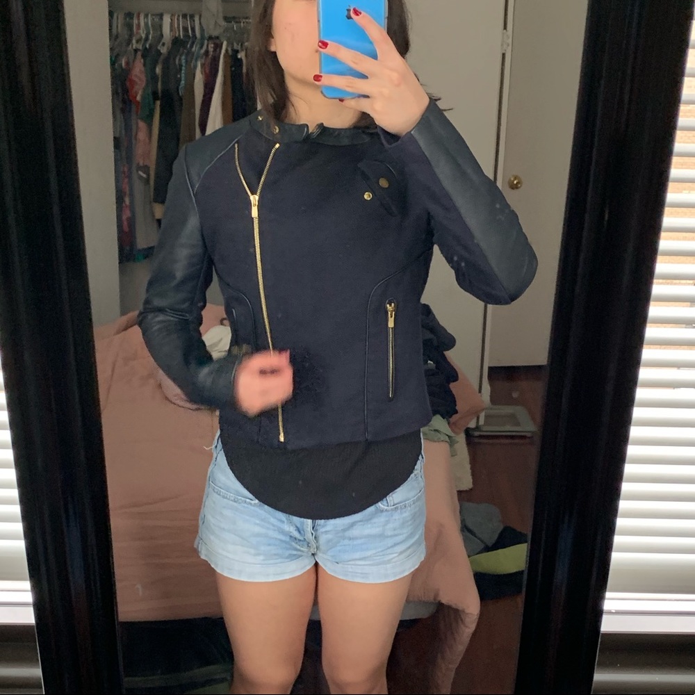 Navy Maje jacket - Picture 2 of 8